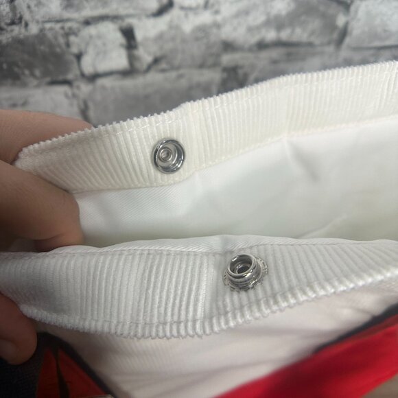 NWT CALIA Women's Anniversary Cord Tote Bag Cloud Cover Red White ONE SIZE - Picture 10 of 16